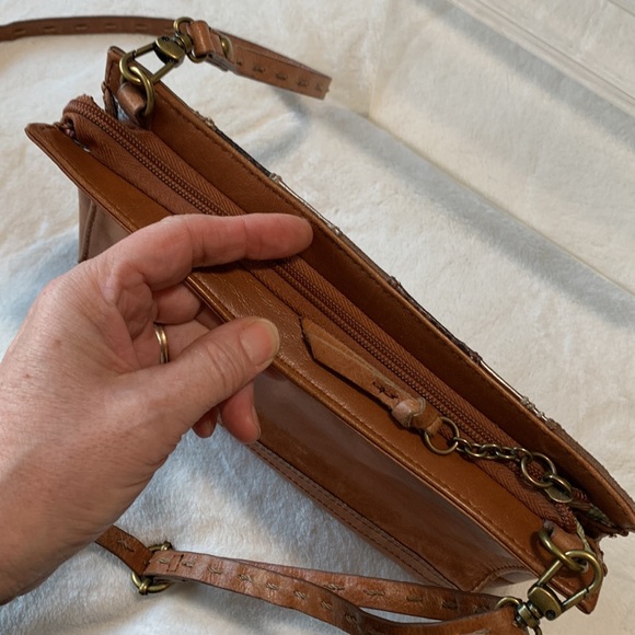 The Sak Indio leather satchel Tabacco Ribbon bag - Picture 13 of 15